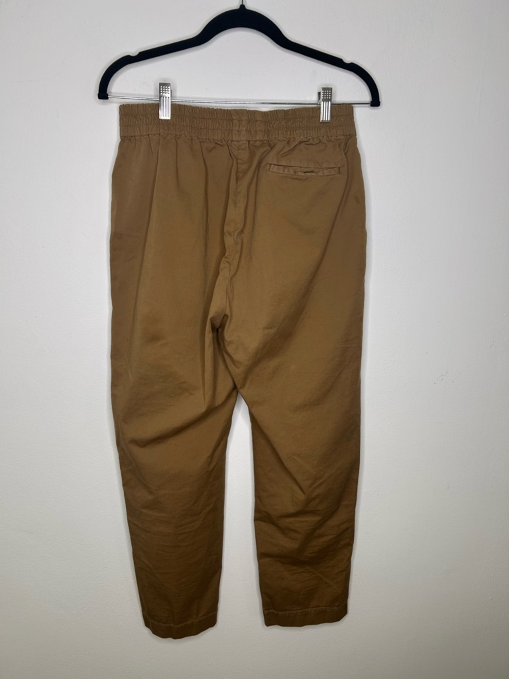 Everlane The Easy Pull On Brown Cotton Women's Chino Pants, Size 6 - Picture 7 of 9